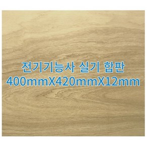 전기기능사 실기재료 합판 400mmX420mmX12mm(제어반 연습세트 추가 옵션), 단일품목, 1개