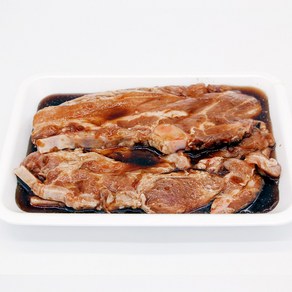 친절정육점 한돈 양념 돼지LA갈비 1kg, 1개