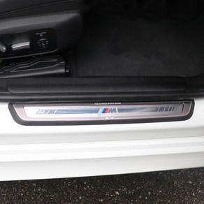[호환상품] BMW 3시리즈 G20 알루미늄B 도어스커프 보호 튜닝 몰딩, 카본-도어스커프B