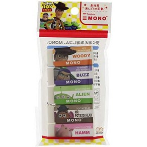 일본직발송 3. 선스타 문구(SUN-STAR STATIONERY) 선스터 문구 디즈니 모노 지우개 5개 토이 스토리 S4214, One Size, 장난감 이야기