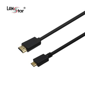 [LANSta] HDMI 2.0 to Mini HDMI 2.0 변환케이블 LS-HDMI-AC20-1M [1m], 1개