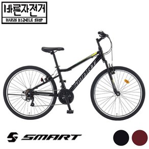 2024 삼천리 스마트 스펙트럼 26 알루미늄 26인치 21단 MTB 자전거, 17(165~180cm), 80%조립배송, 블랙, 1개