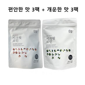 시크릿코인 편안한맛 20알 3팩+개운한맛 3팩 육수, 80g, 6개