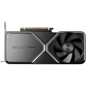 NVIDIA GeFoce RTX 4070 슈퍼 12GB GDDR6X 그래픽 카드 티타늄/블랙