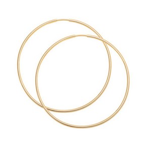 [골드팡]14k 볼드파이프 링귀걸이 60mm (당일발송) 여성용 데일리 기본 심플 여자 우정템 레이어드 선물 추천