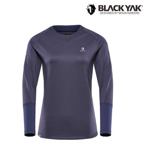 블랙야크 [ BLACK YAK ] 23년 가을 신상품!!흡한속건의 폴리스판 원단 사용하여 간절기 등산할 때 입기 좋은 여성 긴팔 라운드넥 티셔츠 M파플루라운드티#2 L2 23FT