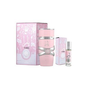 라파타 Lattafa Yara EDP 3.4 Fl Oz + Yara Perfume Oil 0.34 Fl Oz Bundle