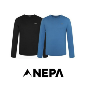 [백화점 매장판] 네파 NEPA 남성 마운틴 긴팔티셔츠 라운드 크루넥 등산 아웃도어 등산티셔츠 등산복 롱슬리브 티셔츠