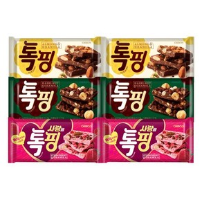 오리온 톡핑 스트로베리 그래놀라 43g+아몬드 43g+헤이즐넛 43gx각2개(총6개), 오리온 톡핑 스트로베리 그래놀라 43g+아몬드 43g+, 헤이즐넛 43g