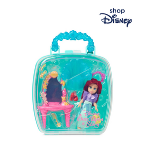 [Disney's] 디즈니 스토어 인어공주 에리얼 베이비돌 인형 가방 피규어 세트 Disney's Once Upon a Stoy Mini Doll Playset, 1개