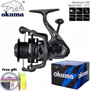 수심측정릴 OKUMA 스피닝 고속 BE2000-4000 갭 없음 10kg MaxDag 9 1 베어링 속도 5.71