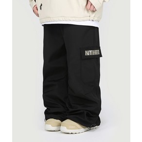 2425 NNN - 3L Vella Wide Cago -PANTS - 블랙 / 남여공용 스노우보드복 스키복 팬츠