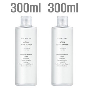 에스네이처 아쿠아 오아시스 토너 300ml + 300ml + 화장솜60매, 600ml, 5개