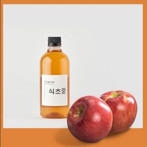식초애 자연발효 수제 사과식초, 1개, 500ml