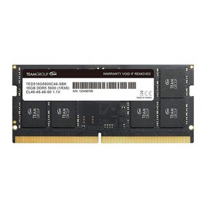 TEAMGROUP Elite SODIMM DDR5 64GB (32x2GB) 5600Mhz (PC5-44800) CL46 Non-ECC Unbuffeed 1.1V 262 Pin L, 1개