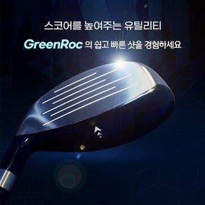 GreenRoc 고반발 유틸리티 하이브리드 우드 남성용 여성용 골프채