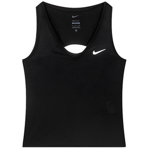 나이키 우먼스 Tennis 민소매 나시티 코트 DRI-FIT Victory 탱크 탑 블랙