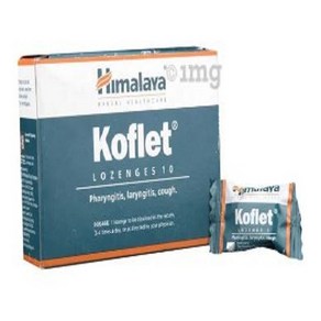 Himalaya Koflet Lozenges fo Respiatoy Health  Manages Phayngitis Layngitis & Cough 10 lozenge, 1개