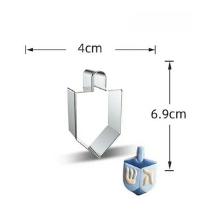 만두틀 하누카 쿠키 몰드 도구 유대인의 날세트 스테인레스 스틸 자이로 북 롤 다이 커팅, 19 012