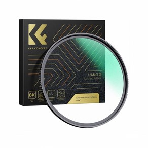 K&F CONCEPT NANO-X 블랙미스트 SHIMMER 1 렌즈필터 8K AGC Glass 72mm