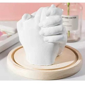 커플 손 모델 석고 선물 기념일 DIY 몰드, 천사 사랑 세트