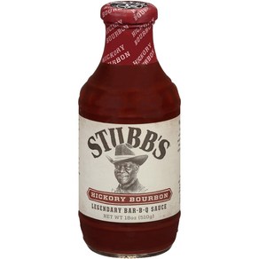 Stubb's Hickoy Boubon BBQ Sauce 18 oz Stubb's Hickoy Boubon BBQ 소스 18온스, 510g, 1개