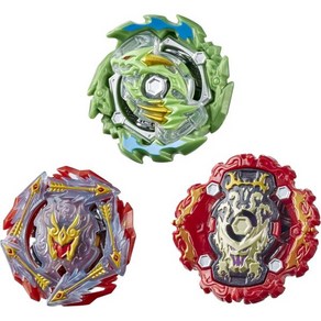 베이블레이드 장난감 팽이 Beyblade Bust Rise 하이퍼스피어 배틀 헌터스 3팩 - 마법사 파프니르 F5 오그레 O5 부시신 아신드라 A5 격투 탑 토이 ( 단독), Battle Heoes (3-Pack)