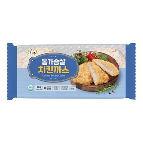 [굿프랜즈] 통가슴살치킨까스 1000g, 1kg, 1개