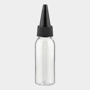 블랙 뾰족캡 투명 용기 30ml 플라스틱 화장품용기 공병 소분병 여행