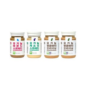[유가원] 유기농 스프레드 3종 세트 (땅콩버터 오리지널 220g x 2ea 아몬드 스프레드 200g 캐슈넛 스프레드 220g / 총 4입), 1세트, 860g
