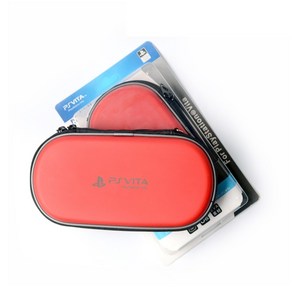 PS VITA 파우치 대용량 하드 케이스 PSP 가방, 하드 케이스 대용량 파우치(레드), 1개