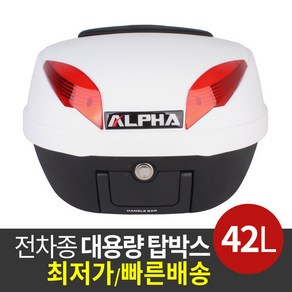 리어백 배달통 알파 베이직 탑박스 42L(화이트), 화이트