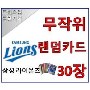 삼성 라이온즈 야구 포토카드 랜덤카드 30장 트윈스샵 야구카드 야구팬 선물 수집, 1개