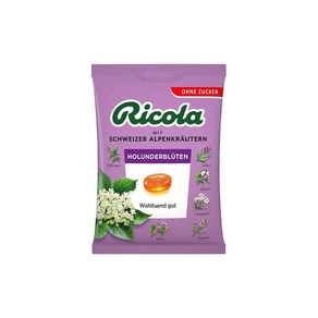 Ricola 리콜라 엘더플라워 허브 사탕 75g, 1개