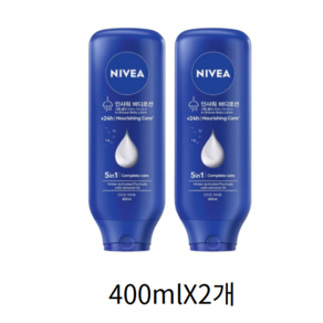 니베아 인샤워 나리싱 바디로션, 400ml, 2개