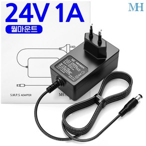 명호전자 24V1A 아답터 벽걸이형(TY2400100KImn) DC 24V 1A 어댑터