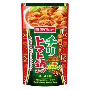 다이쇼 칠리 토마토나베 스프 스트레이트 타입, 1개, 750g