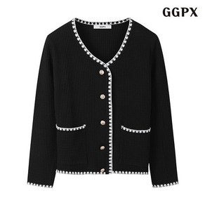 GGPX 페미닌 트위드 포켓 데일리 긴팔 가디건 (GOCCK009D) 301528