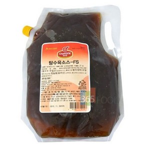 탕수육소스 2kg 대용량 꿔바로우 케찹 사천 레몬, 1개