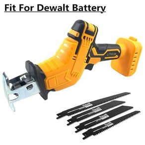 컷쏘 Dewalt/Makita 배터리 무선 왕복 톱 전기 금속 목재 플라스틱 절단 전동 공구 블레이드 4 개 포함 18V 20V, 01 Fo Dewalt, 1개