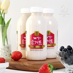 웰굿 [웰굿] 강훈목장 수제 딸기요거트 500ml x 6, 6개