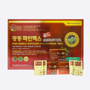 [특가할인] 광동 파인맥스 골드 450mg 건강기능식품 식물성캡슐 120정 1개