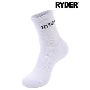 라이더 배드민턴 국대 양말 RYDER 로고 화이트 RS-SOCKS-5 남성 여성 테크니스트