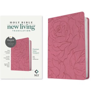 (영문도서) NLT Pemium Value Compact Bible Filament Enabled Edition (Leathelike Pink Rose) Imitation Leathe, Tyndale House Publishes, English, 9781496479280