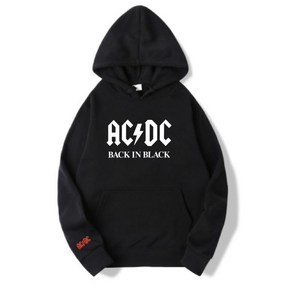 ACDC 록 밴드 특양면 후드티 티셔츠 A0113