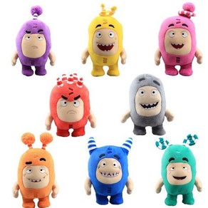 오드봇 봉제 인형 이상한아이들 8 개대 만화 oddbods 애니메이션 플러시 군인의, 8개, 1개