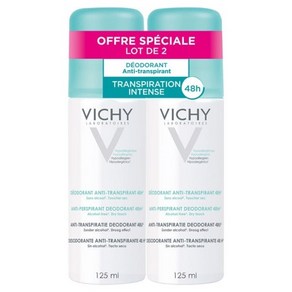 VICHY 프랑스 정품 비쉬 48시간 발한 억제 데오도란트 스프레이 125ml 2개세트, 2개