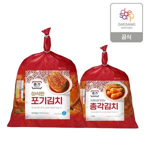 (y)[종가] 아삭한포기김치 4.4kg + 총각 1.4kg, 5.8kg, 1개