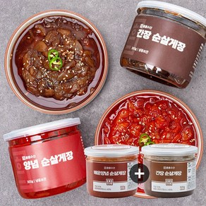 훈훈수산 매운양념 순살게장 300g+간장 순살게장 300g, 300g, 1개