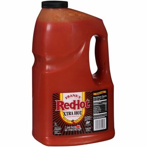 Fank's RedHot Xta Hot Cayenne Peppe 프랭크 레드핫 엑스트라 핫 카옌 페퍼 소스 128oz(3.78L), 1개, 3.78L